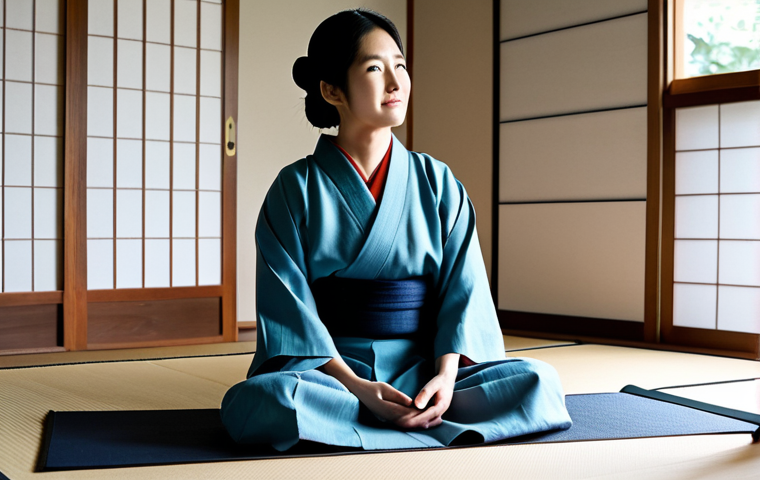 **

"A serene Japanese woman in her 30s, wearing a simple, elegant kimono (fully clothed, appropriate attire, modest clothing). She is tidying a minimalist room with tatami mats and shoji screens. Sunlight streams in. Focus on decluttering and inner peace.  Perfect anatomy, correct proportions, natural pose, well-formed hands, proper finger count, natural body proportions, safe for work, appropriate content, professional photography, high quality, family-friendly. Emphasis on "Kanso" (簡素 &ndash; simplicity) and "Shizen" (自然 &ndash; naturalness)."

**