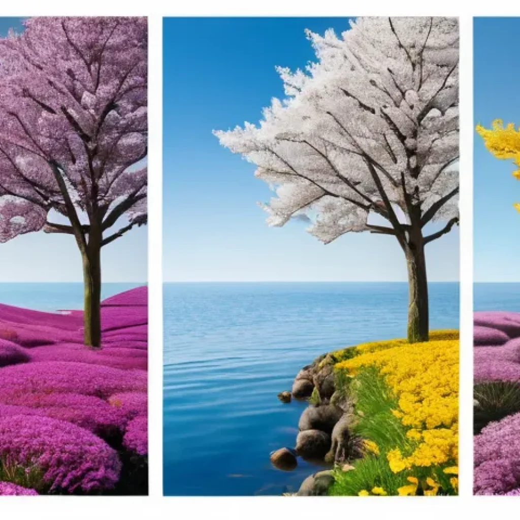 불교에서의 평화와 조화 - Here are three detailed image generation prompts in English, designed to be appropriate for a 15+ au...