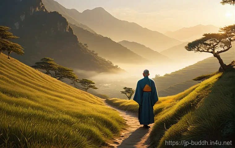불교에서의 스승의 역할 - **Prompt 1: The Guiding Light**
    A wise, serene Buddhist master (師匠), appearing compassionate and...