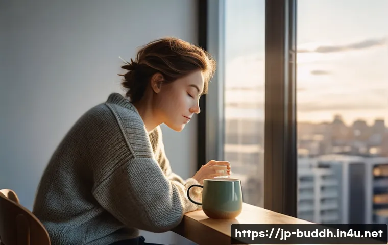 불교의 수행 방법 - **Prompt:** A young adult, male or female, in their late 20s to early 30s, sitting peacefully in a s...